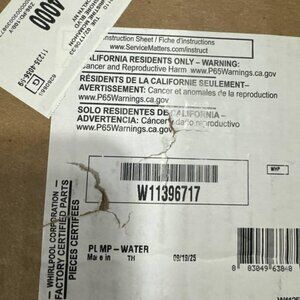 W11396717 Pump BRAND NEW directly from GE